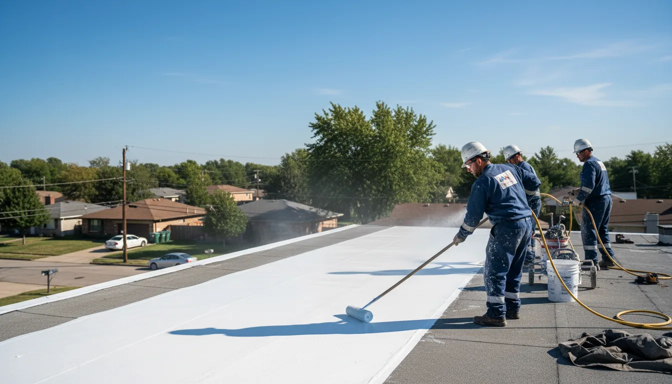 Commercial roof coating in Farlington, KS near me